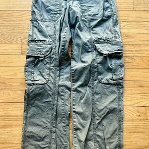Garage Gray Cargo Pants with Relaxed Fit and Lightweight Fabric
